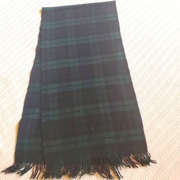 Pendleton 100% Wool Black Watch Tartan Sz. ~ 12" x 50" Scarve